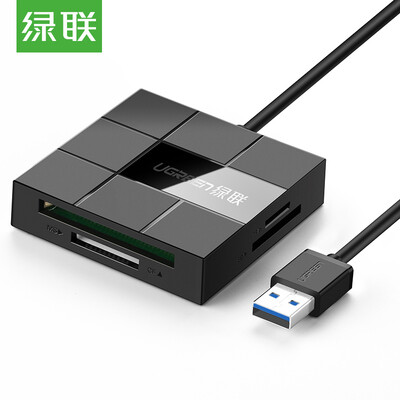 

Green (UGREEN) USB3.0 multi-function card reader support read TF / SD / CF / MS-type memory card multi-function four-in-one card reader multi-card single read 40448