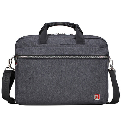 

[Jingdong Supermarket] SWISSGEAR laptop bag business men's fashion shoulder bag Messenger bag multi-function notebook computer bag 15.6 inches SA-9852 black