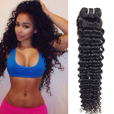 

Brazilian Virgin Hair Deep Curly 3 Bundles Brazilian Deep Wave 8A Unprocessed Wet and Wavy Deep Curly Virgin Brazilian Hair