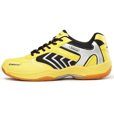 

kawasaki professional badminton shoes 35 yards black yellow silver