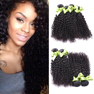 

Brazilian Kinky Curly Virgin Hair 4 Bundles 7A Virgin Hair Brazilian Virgin Hair Kinky Curly Weave Bundles Kinky Curly Weave