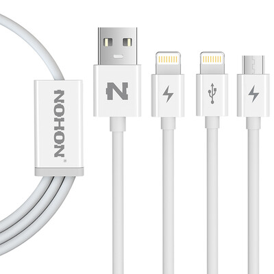 

Nuoxi Apple, линия передачи данных с задержкой три тройных зарядное устройство линии Andrews / беловатым яблоком 6 общей линия данных 1 iPhone6S / 5S / 7 Ipad славы Play 6X / 5с