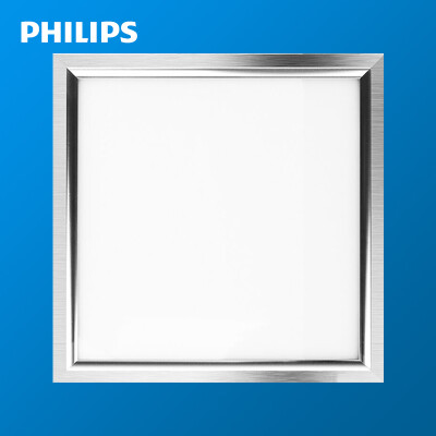 

Philips PHILIPS LED kitchen&toilet lights aluminum button board panel lights integrated ceiling lamp silver square 12W cold white