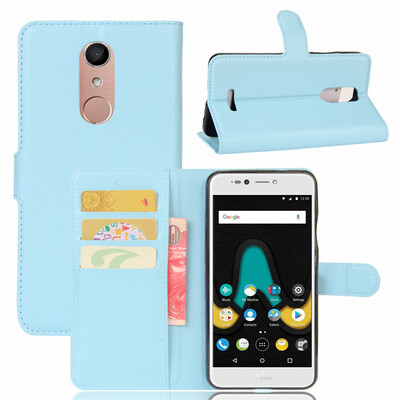 

GANGXUN Wiko uPulse Lite Чехол из высококачественной кожи PU с флип-чехлом Kickstand Anti-shock Кошелек для Wiko uPulse Lite