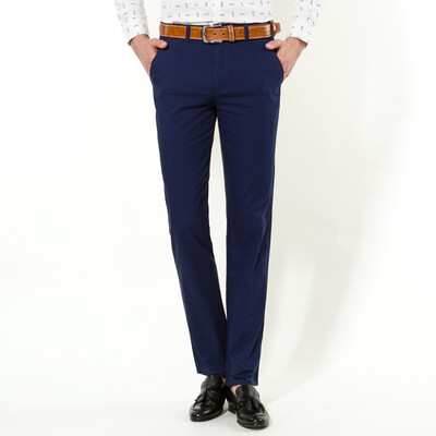 

CARTELLE Crocodile CARTELO Casual Pants Men's Slim Slim Straight Comfort Casual Men's Long Pants 17042KE811 Sapphire 31