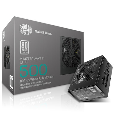 

CoolerMaster (CoolerMaster) 500W MASTERWATT LITE 500W номинальный режим полного питания компьютера (80Plus / емкость станции на основе / 3 года обновление / Desktop питания)