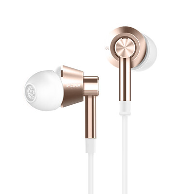 

1MORE good sound ear earphones 1M301 gold bass shock compatible Apple Andrews dual system