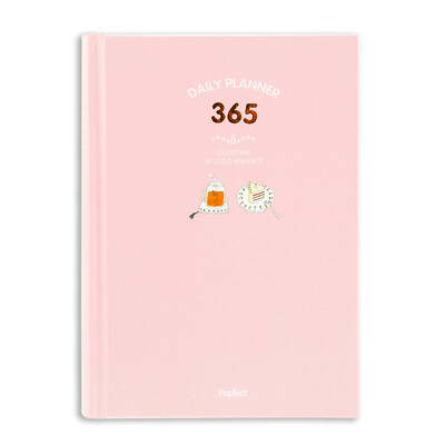 

Kinob self - contained color page calendar note book 365 days plan this hand account powder KGY21201