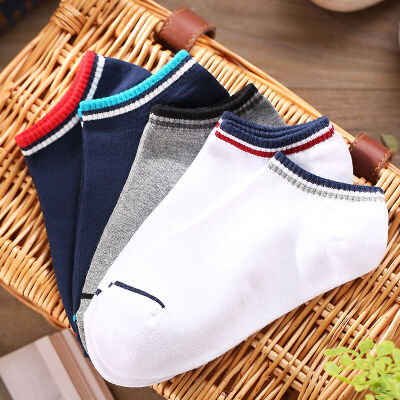 

Palang Duo socks men's leisure cotton socks comfortable sports socks men's socks four seasons breathable casual socks 5 double-loaded Harajuku hit color men's invisible socks