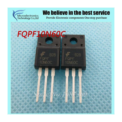 

10pcs free shipping FQPF10N60C 10N60C 10N60 600V 9.5A MOSFET N-Channel transistor TO-220F new original