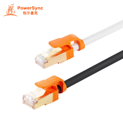 

(PowerSync) CAT7-KRMG209-3 семь типов сетевого кабеля 20-метровая высокоскоростная чистая медь Гигабитная сеть круглой алюминиевой фольги, защищающая от коррозии жемчужно-белый