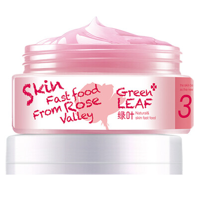 

Green Leaf Rose Brightening Sleep Mask 100g (Water Moisturizing Night Repair Brightening Nourishing Mask T Zone Care Men & Women Skin Care
