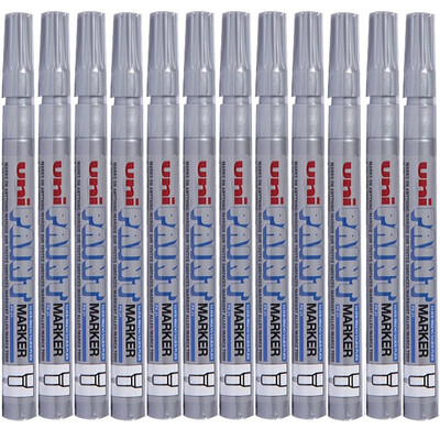 

Mitsubishi (Uni) PX-21 краска пера мелким шрифтом (для авторемонтных) 0.8-1.2mm (серебро) (12 палочки)