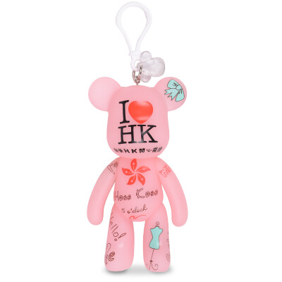 

Violent bear (POPOBE) 5-inch bear bear deduction creative cartoon characters pendant bag ornaments key pendant key chain doll Hong Kong luminous