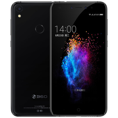 

360 N5S 6GB + 128GB black smartphone