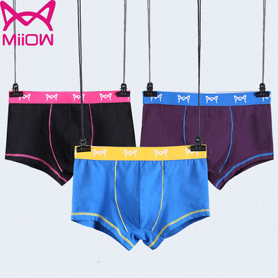 

Cat MiiOW 3 men&39s underwear fashion in the waist angle underwear male U convex breathable four-legged trousers men L