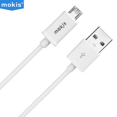 

Microphone (Mokis) Micro USB Andrews interface mobile phone data cable / charging line 1.5 m white for Samsung / Huawei / millet / Meizu / HTC / Sony, etc