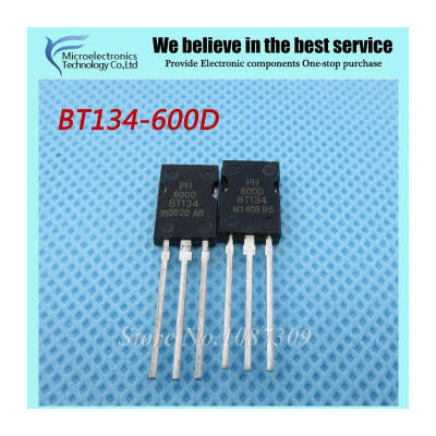 

5pcs free shipping BT134-600D BT134 BT134-600 600V 4A Triacs RAIL TRIAC SOT-82 new original