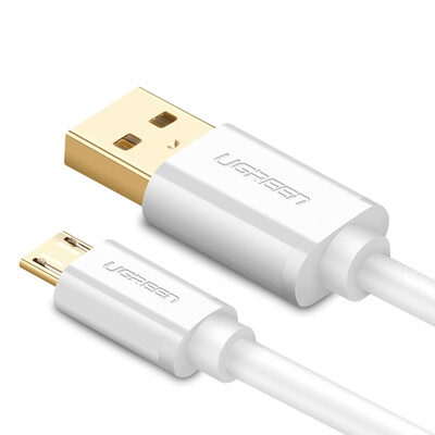 

UGREEN зарядка с линией / линия передачи данных / Micro USB кабель для зарядки 0,25м Белый - круглая линия