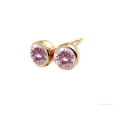 

Yoursfs@ Stud Earrings For Wedding Elegant Gold Color AAA Cubic Zirconia Stone Earring