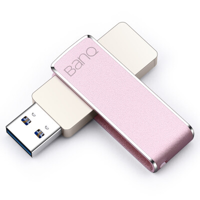 

banq F50 64GB USB3.0 цельнометаллический 360-градусный вращающийся высокоскоростной U диск розовое золото