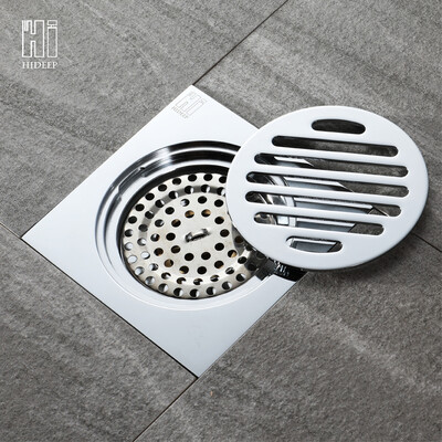 

HIDEEP brass bathroom shower drain