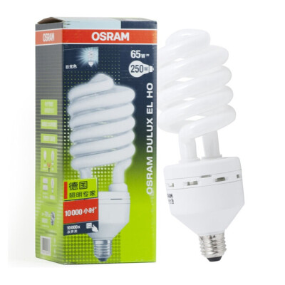 

Jingdong Supermarket OSRAM Europe Sloan spiral energy saving lamp 45W E27 cold white