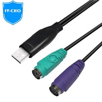 

IT-директор V7PS3 переключатель USB PS / 2 конвертер один пункт два патч-корд / кабель поддерживает PS / 2 для мыши и клавиатуры интерфейс для доступа к шарового / сканер Gray