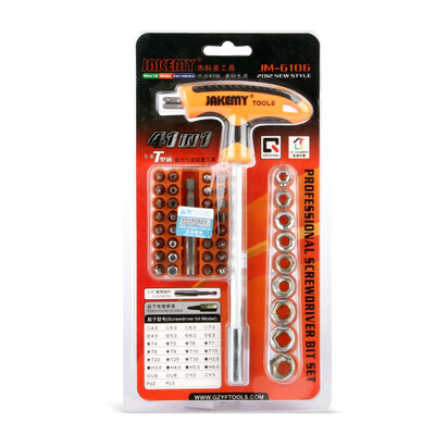

41 в 1 автомобиль JM-6106 T-ручку крепления аппаратных отвертки набор отверток