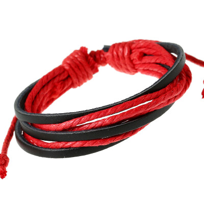 

New Handmade Fashion Trendy Vintage Handmade Men Leather Bracelet For Women Jewelry Accessory