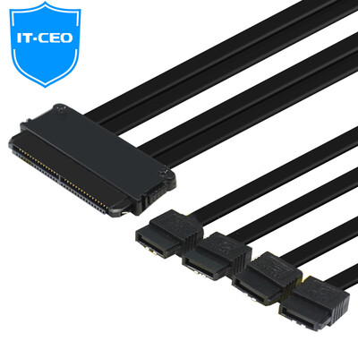 

IT-CEO Y1SAS-2 SAS 32P & SATA 7PFx4 с осколком L = 0,5 м черный