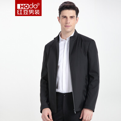 

Red beans Hodo men business casual new suits business series simple solid color fashion collar men's self-cultivation jacket S5 black 185 / 100A