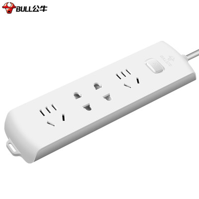 

Bull BULL GN-B2220 new national standard socket plug-in board row row row of plug wiring board drag line board 4 total control length of 3 meters