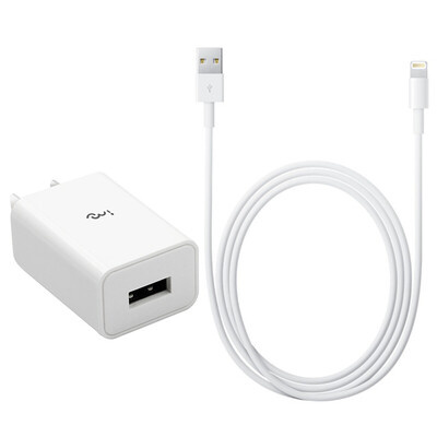 

I-mu) mobile phone charger set power adapter / charge head (5V / 1A +2 m Apple data cable) for Apple iphone7 / 6 / 6S / PLUS / SE / 5S, etc