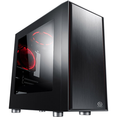 

Tt (Thermaltake) Defender F1 Black Mini Chassis (support MATX motherboard / independent power supply / support reverse line / side through / steel plate 0.6mm / U3