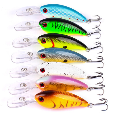 

1PC Plastic Crank Bassbaits 7 Colors Hard Fishing Lures 10cm-3.94"/14.52g-0.51oz Fishing Wobblers 6# Hooks Fishing Tackle