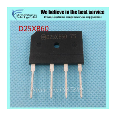 

20pcs free shipping D25XB60 25XB60 600V 25A Bridge Rectifiers VRM=600 IFSM=350 new original