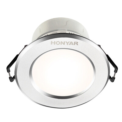 

Hongyan HONYAN LED Downlight anti-fog 3W hole 75mm 25 inch neutral light 4000K frosted silver Beidou series ceiling