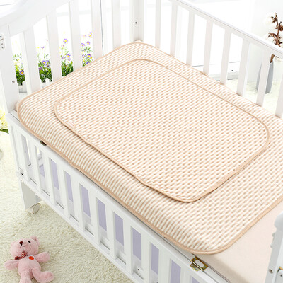 

Babyprints newborn baby with urine pad color cotton thicker washable care mats menstrual pad baby diaper pad large brown stripes 2 packs