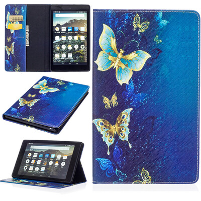

GANGXUN Amazon New Kindle Fire HD 8 2016 Case Flip Shockproof Kickstand Slim Luxury Cover для нового Fire HD 8