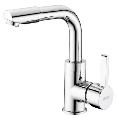 

BSITN Boston Sanitary Ware Basin Faucet Universal Outlet Copper Inner core Hot & Cold Rotary Single-Hole Faucet Bathroom Kitchen Wash Basin Faucet B8026