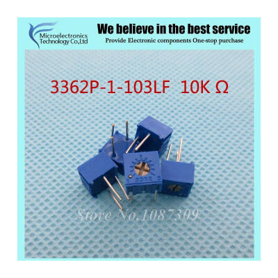 

10PcsLot 3362P-1-103LF 3362P 103 10K ohm Trimpot Trimmer Potentiometer Variable resistor new original