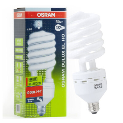 

Jingdong Supermarket] OSRAM Europe Sloan spiral energy-saving lamps 45W E27 daylight color