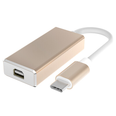 

BIAZE USB31 Type-C to mini DP Lightning Interface Converter USB-C to Mini DP Adapter New Apple MacBook Adapter R3 Gold