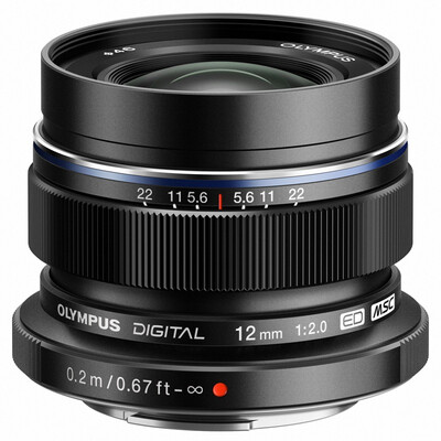 

Olympus (OLYMPUS) M.ZUIKO DIGITAL ED 12 мм f2.0 черный широкоугольный объектив с фиксированной фокусировкой с цельным металлом