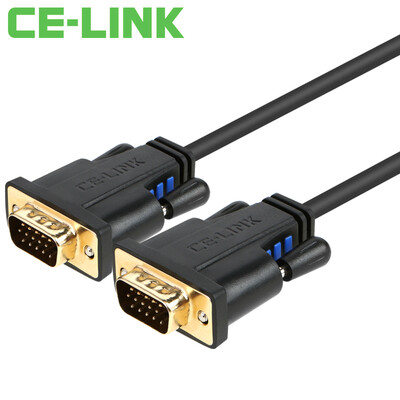 

CE-LINK VGA-кабель (3 + 6) 1 м с магнитным экраном экранированный кабель HD-видео кабель HDTV монитор проектор черная 1858