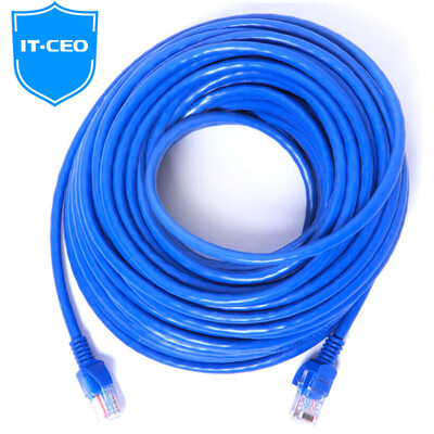 

IT-CEO V08W5-10 высокоскоростной ультра-пяти готовый кабель RJ45 сетевой перемычки чистая медная широкополосная линия домашнее улучшение проект проводка с кристальной головкой 10 метров синий