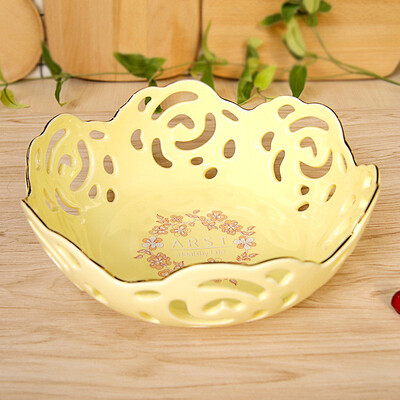 

Я. Чэндэ арст творческой керамической плиты фруктов Барби ручной работы полый гостиной таблицы фруктов корзины большой подарочной коробке