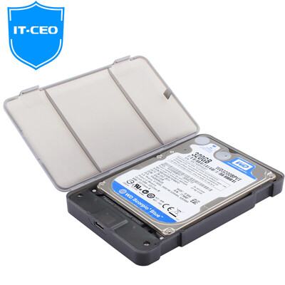 

IT-директор IT-171S USB3.0 Мобильный жесткий база 2,5 / 3,5 дюйма твердотельный накопитель SSD универсальной последовательной SATA внешний жесткий корпус привод ноутбука черный картридж