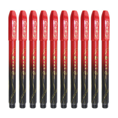 

Zebra brand ZEBRA WF3-SR new beauty pen pen calligraphy pen red&black pen 10 loaded in the Kai